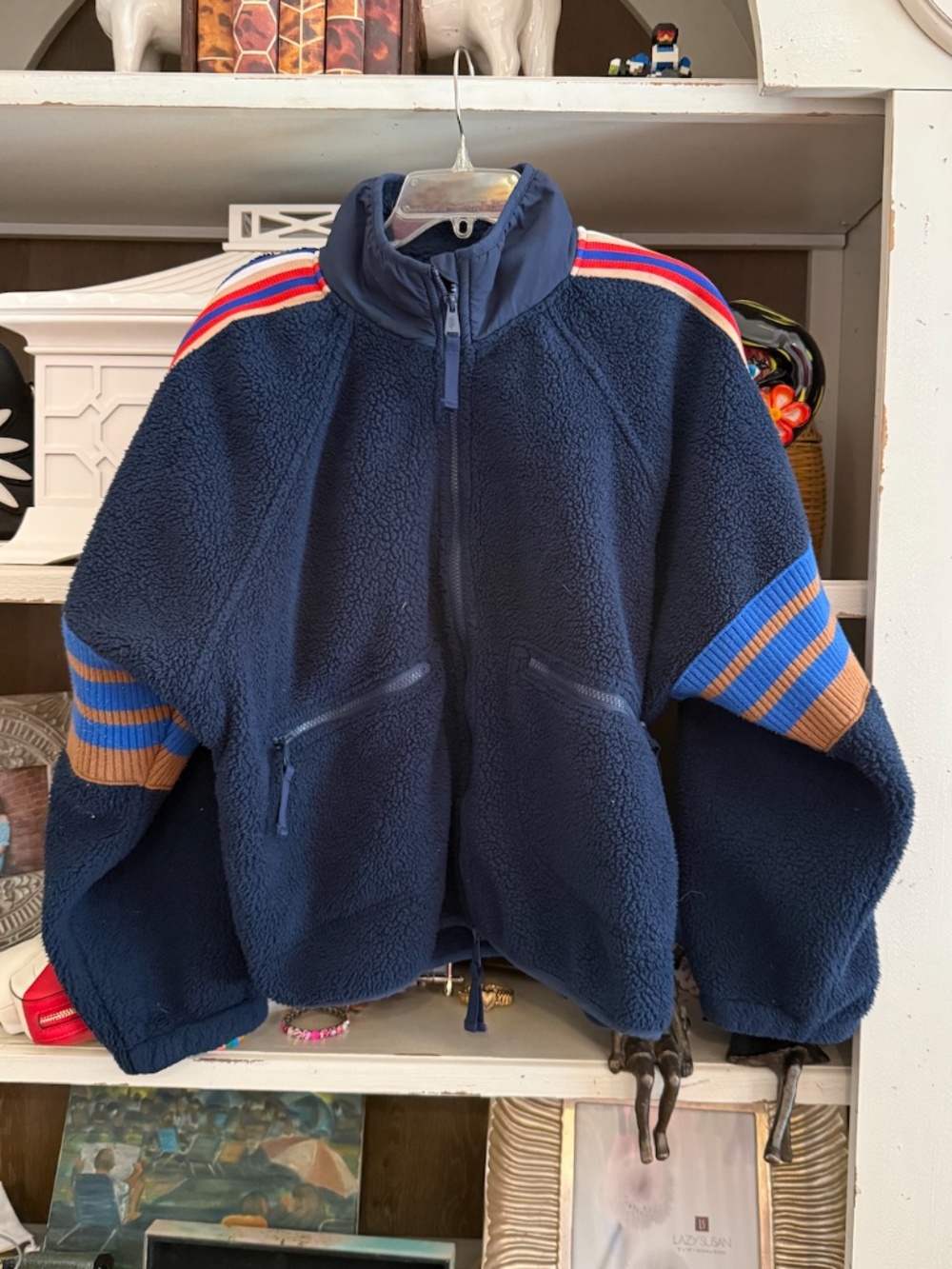 Free People FP Movement Large L Sporty Mountain High logo fleece navy - Picture 9 of 9